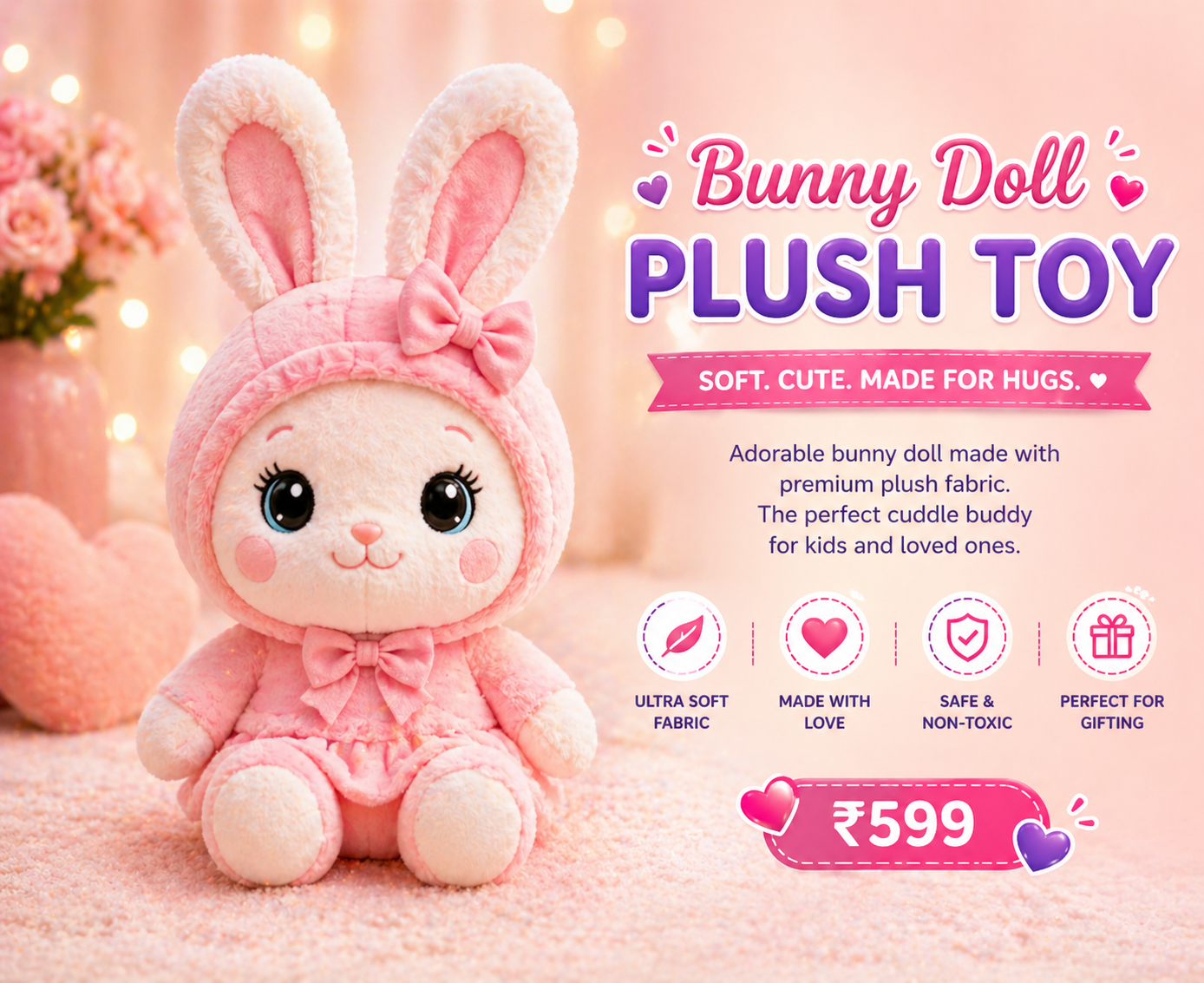 bunny doll plush toy